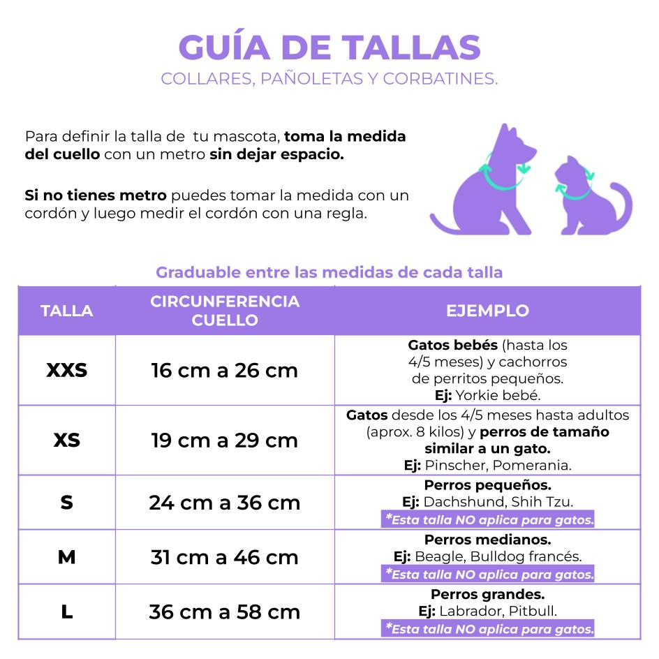 Corbatín para gatos Estrellas Lila