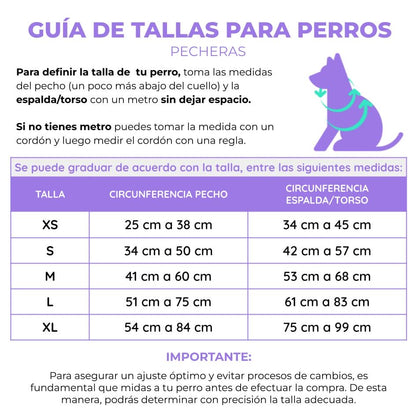 Pechera para perros con correa Monstruos