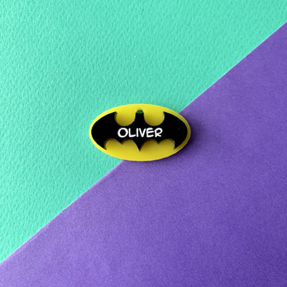 Placa de identificación Batman